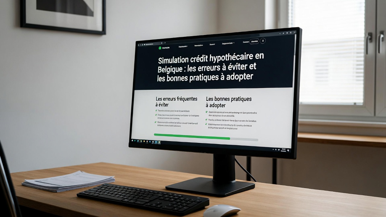 Simulation crédit hypothécaire en Belgique : les erreurs à éviter et les bonnes pratiques à adopter