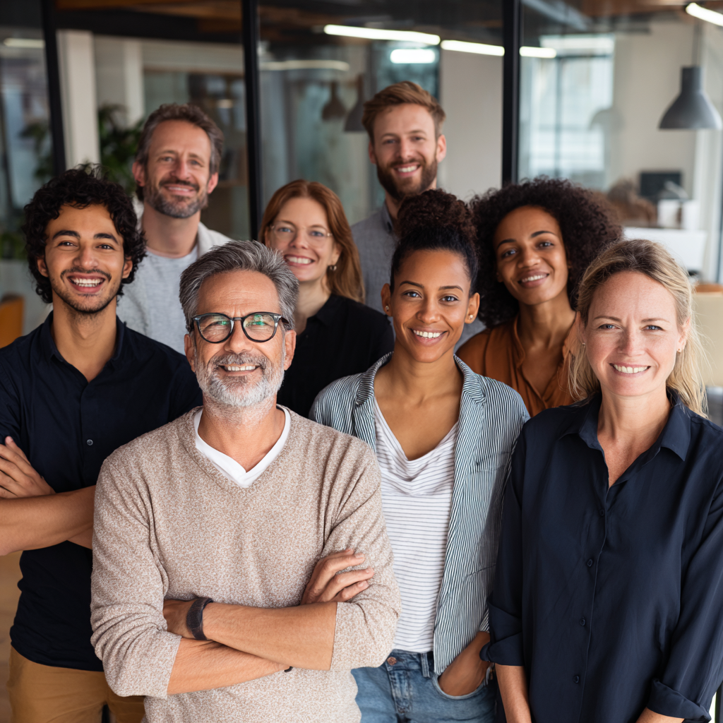 fabianct__A_professional_team_posing_together_in_a_modern_offic_ded25fdb-c50c-42ed-a623-b76cd7f5bdea